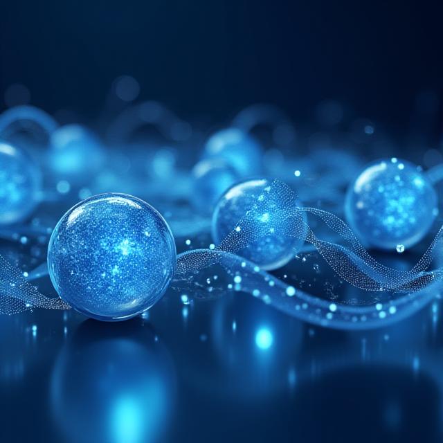 Abstract financial data visualization representing global market trends